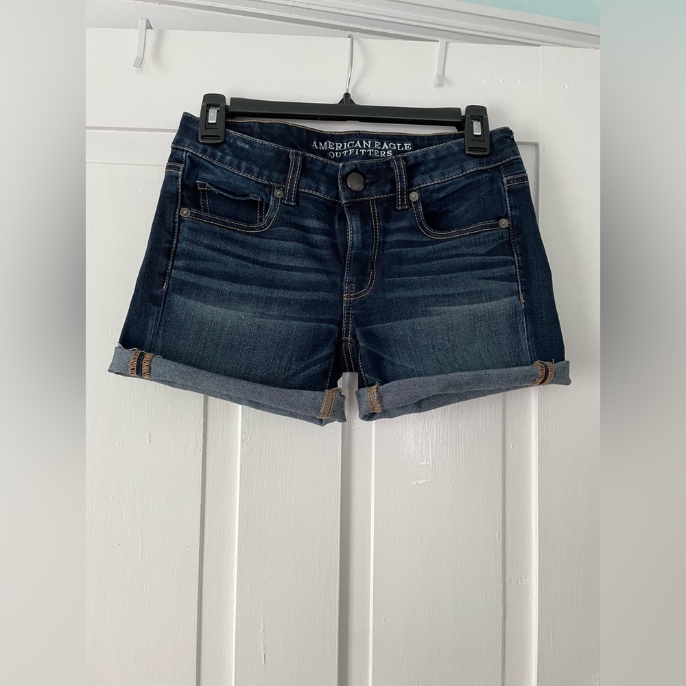American Eagle MIDI Jean Shorts, size 2. Gently used.